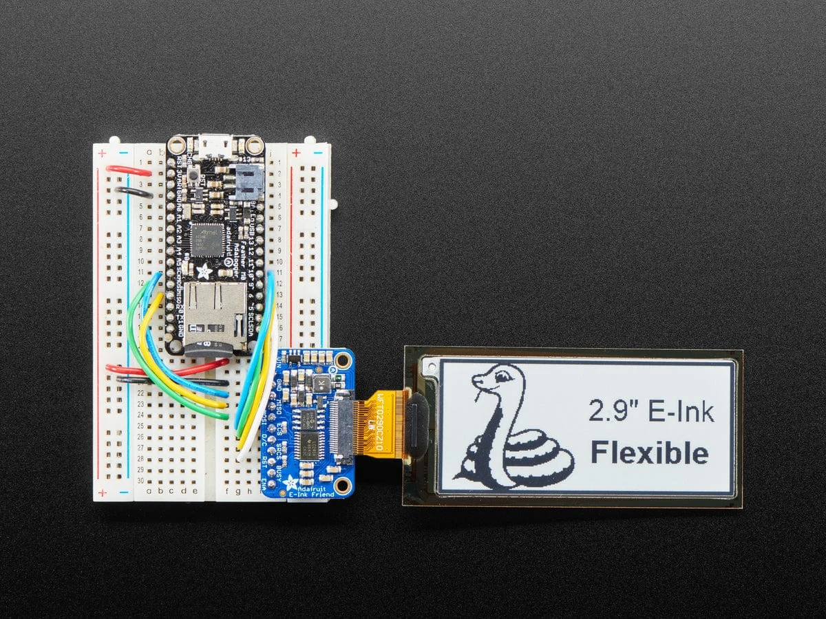 2.9" Flexible Monochrome EInk / EPaper Display (296x128 Monochrome) - Image 2
