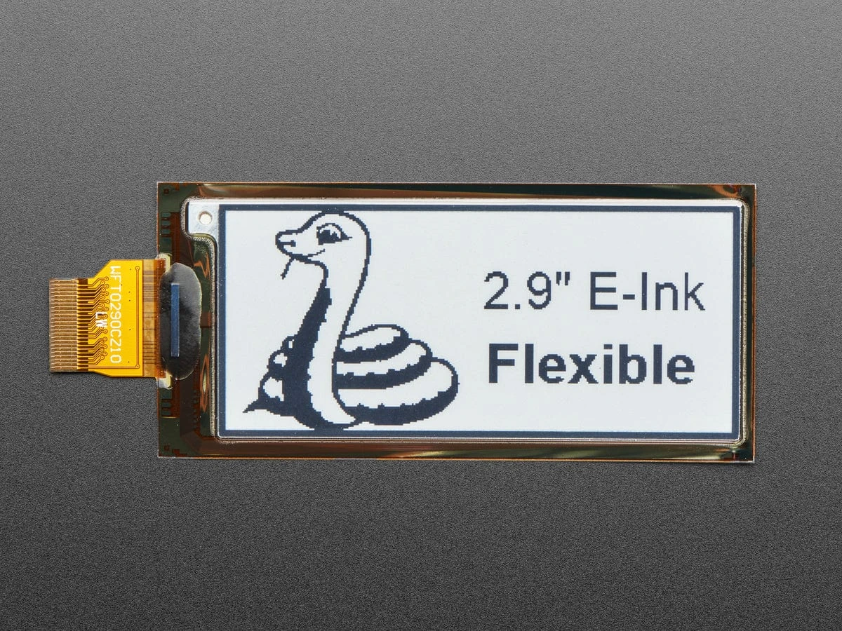 2.9" Flexible Monochrome EInk / EPaper Display (296x128 Monochrome) - Image 4