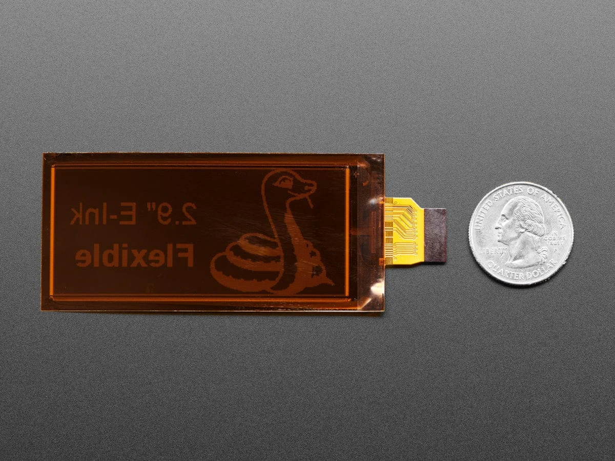 2.9" Flexible Monochrome EInk / EPaper Display (296x128 Monochrome) - Image 5