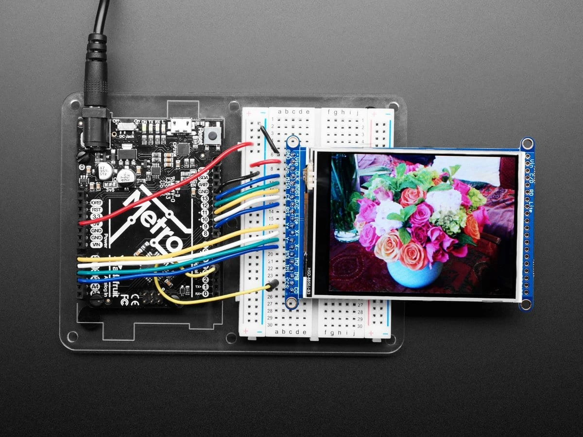 3.2" TFT LCD With Touchscreen Breakout Board W/MicroSD Socket (ILI9341) - Image 6
