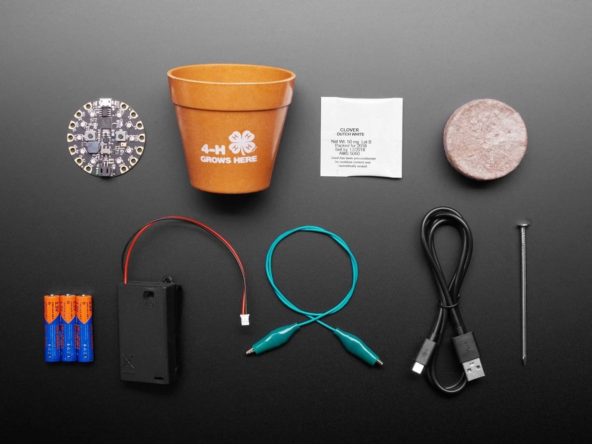 4-H Grow Your Own Clovers Kit With Circuit Playground Express (Soil Sensor Mini Kit) - Image 2