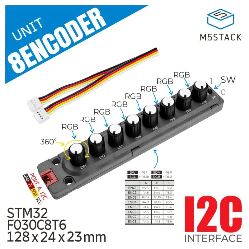 8-Encoder Unit (STM32F030) - Image 2
