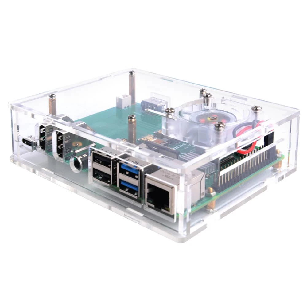 Acrylic Set-top Box Kit For Raspberry Pi 4 3 Acrylic Set-top Box Kit For Raspberry Pi 4