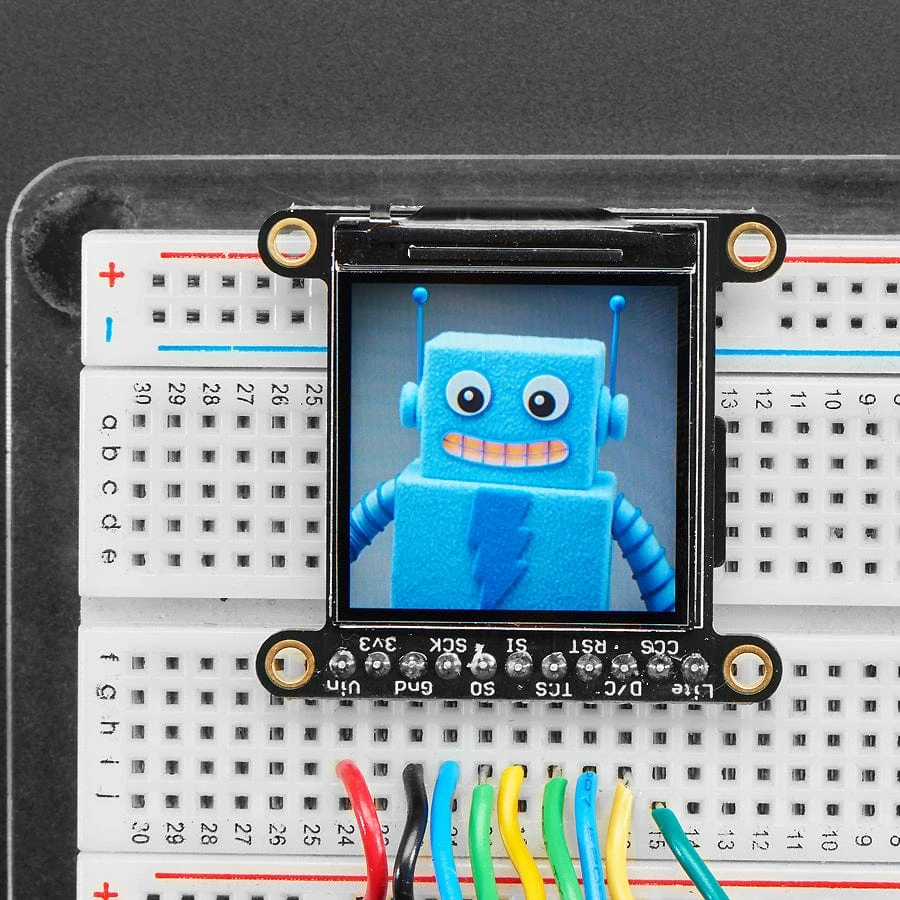 Adafruit 1.3" 240x240 Wide Angle TFT LCD Display With MicroSD (ST7789) With EYESPI Connector - Image 4