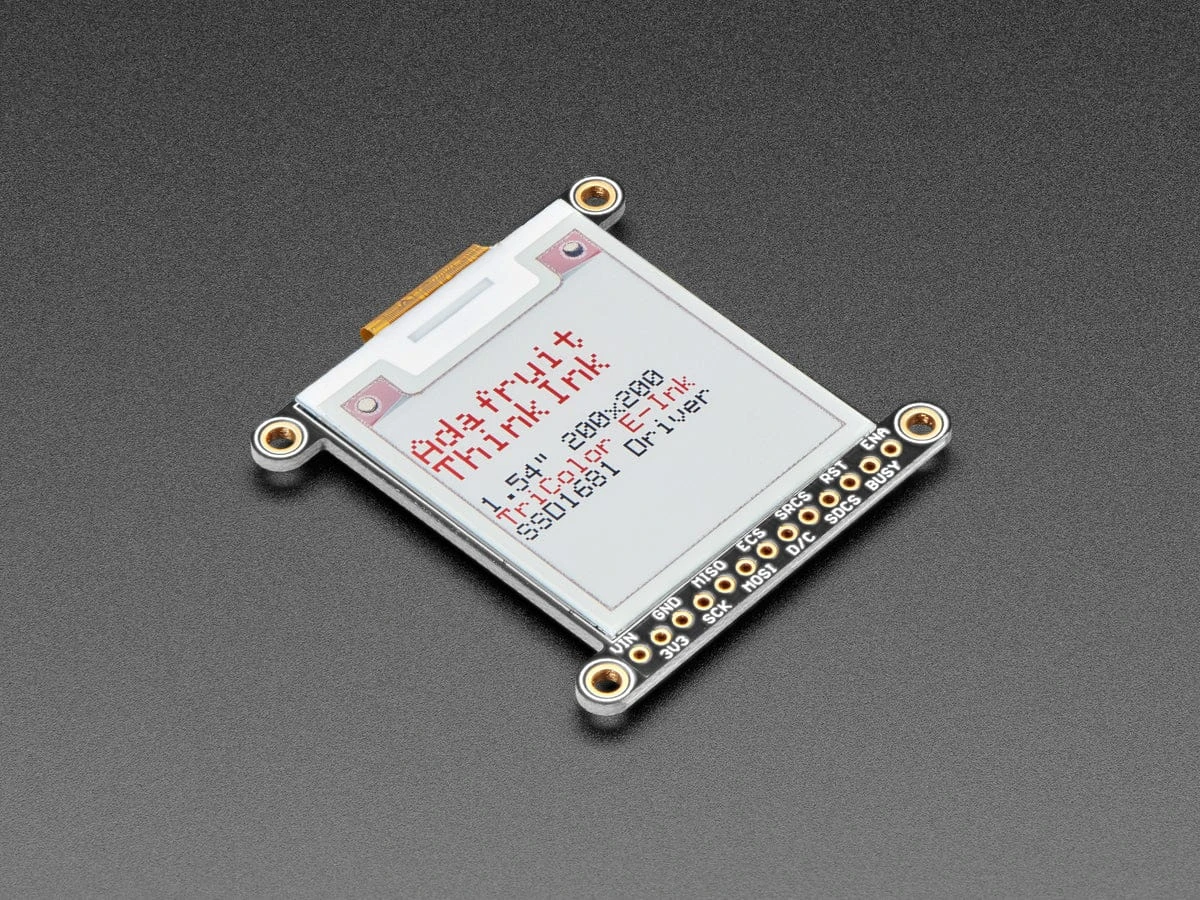 Adafruit 1.54" Tri-Color EInk / EPaper 200x200 Display With SRAM (SSD1681 Driver)