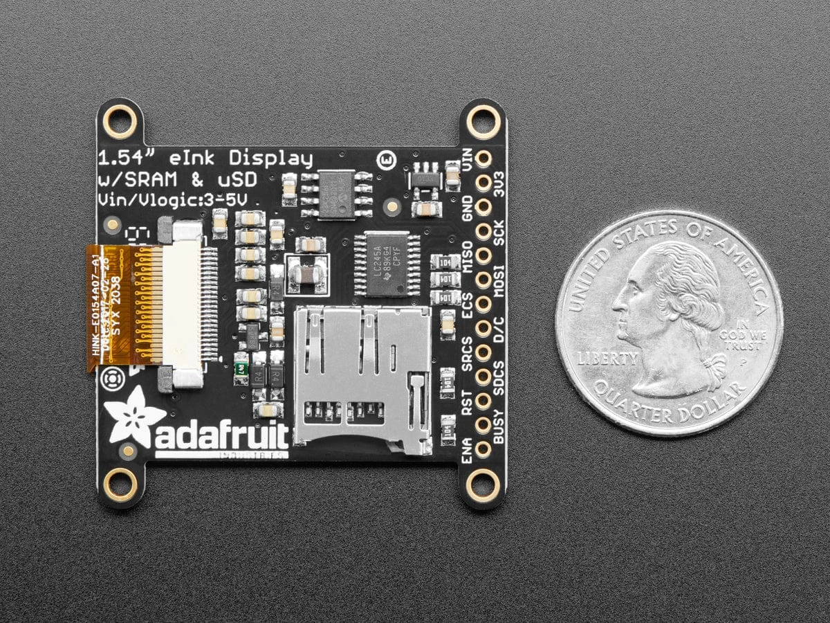 Adafruit 1.54" Tri-Color EInk / EPaper 200x200 Display With SRAM (SSD1681 Driver) - Image 5