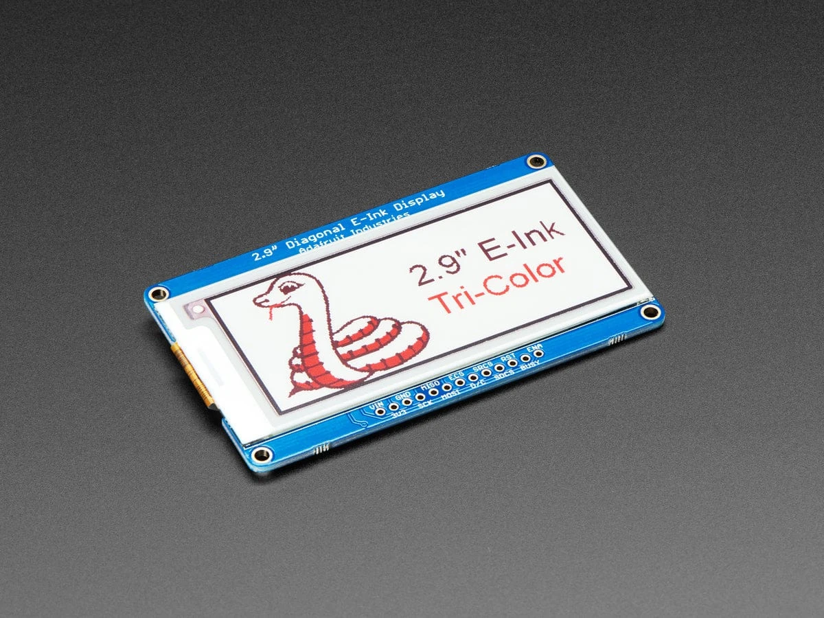 Adafruit 2.9" Red/Black/White EInk Display Breakout (THINK INK)