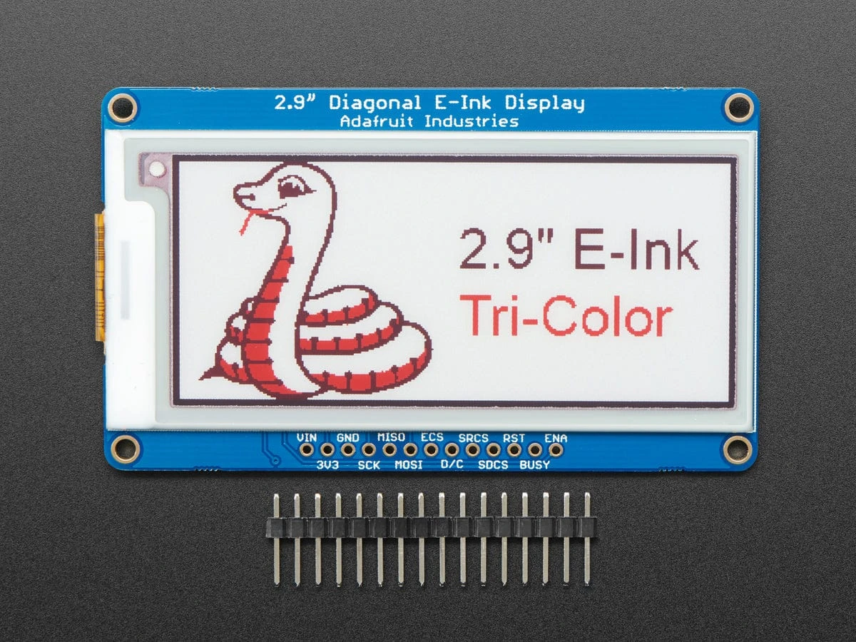 Adafruit 2.9" Red/Black/White EInk Display Breakout (THINK INK) - Image 3