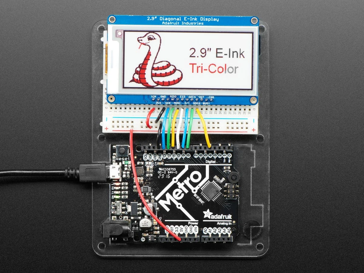 Adafruit 2.9" Red/Black/White EInk Display Breakout (THINK INK) - Image 6
