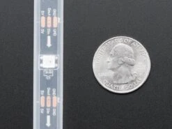 Adafruit NeoPixel LED Strip W/ Alligator Clips - 30 LEDs/meter (1 Meter - BLACK) -3C Electronic Products adafruit neopixel led strip w alligator clips 30 leds meter 1 meter black adafruit ada3812 28610288681155