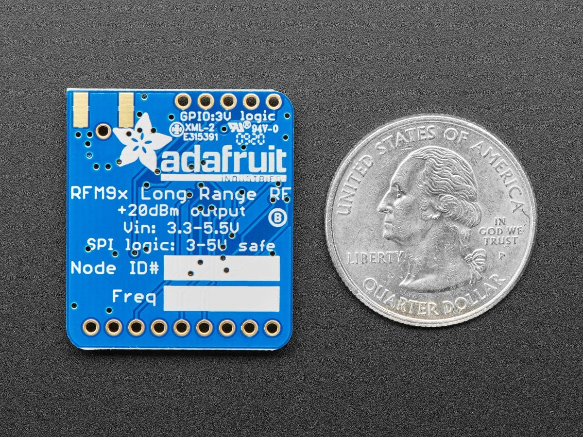 Adafruit RFM96W LoRa Radio Transceiver Breakout - 433 MHz (RadioFruit) 6 Adafruit RFM96W LoRa Radio Transceiver Breakout - 433 MHz (RadioFruit) - Image 4