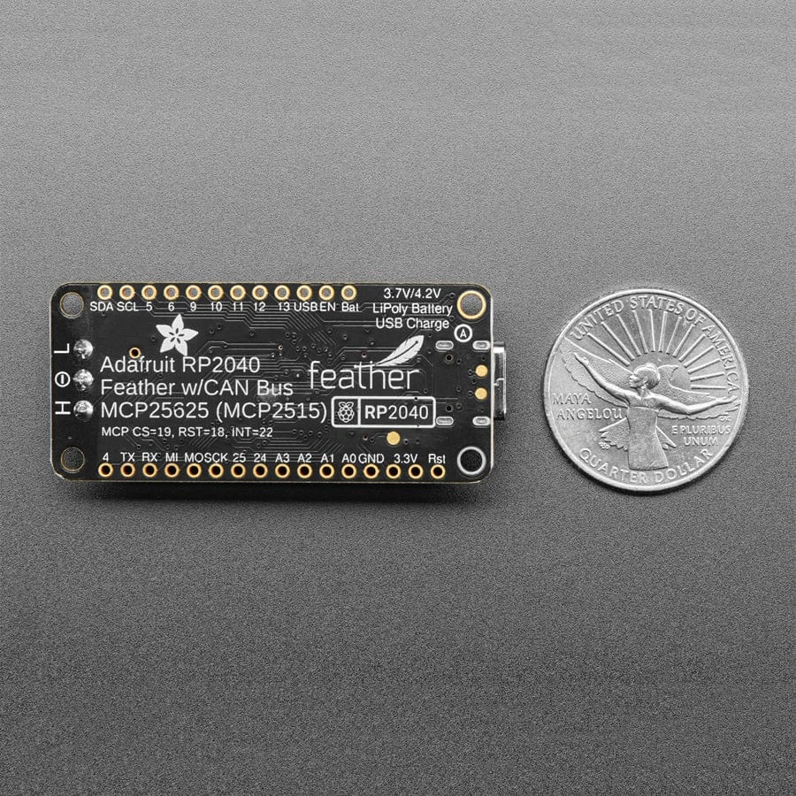 Adafruit RP2040 CAN Bus Feather With MCP2515 CAN Controller - STEMMA QT - Image 7