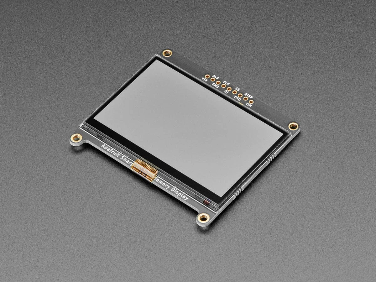 Adafruit SHARP Memory Display Breakout - 2.7" 400x240 Monochrome 3 Adafruit SHARP Memory Display Breakout - 2.7" 400x240 Monochrome