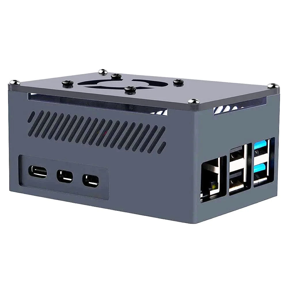 Tall Aluminium Cooling Case For Raspberry Pi 5 3 Tall Aluminium Cooling Case For Raspberry Pi 5