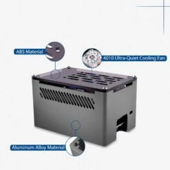 Aluminium Pi 4 NAS Case With Low-Profile ICE Tower Cooler -3C Electronic Products aluminium pi 4 nas case with low profile ice tower cooler 52pi zp 0141 40477498966211