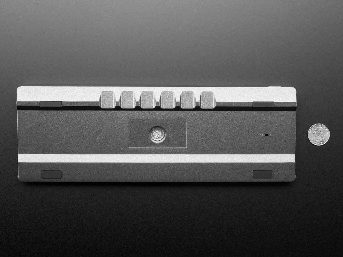 Black Metallic-Look Plastic GH60 / 60% Keyboard Shell - Image 3