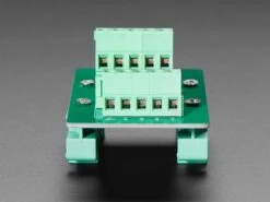 DIN Rail RJ-45 To Terminal Block Adapter (Vertical Jack) -3C Electronic Products din rail rj 45 to terminal block adapter vertical jack the pi hut ada3798 28610274427075