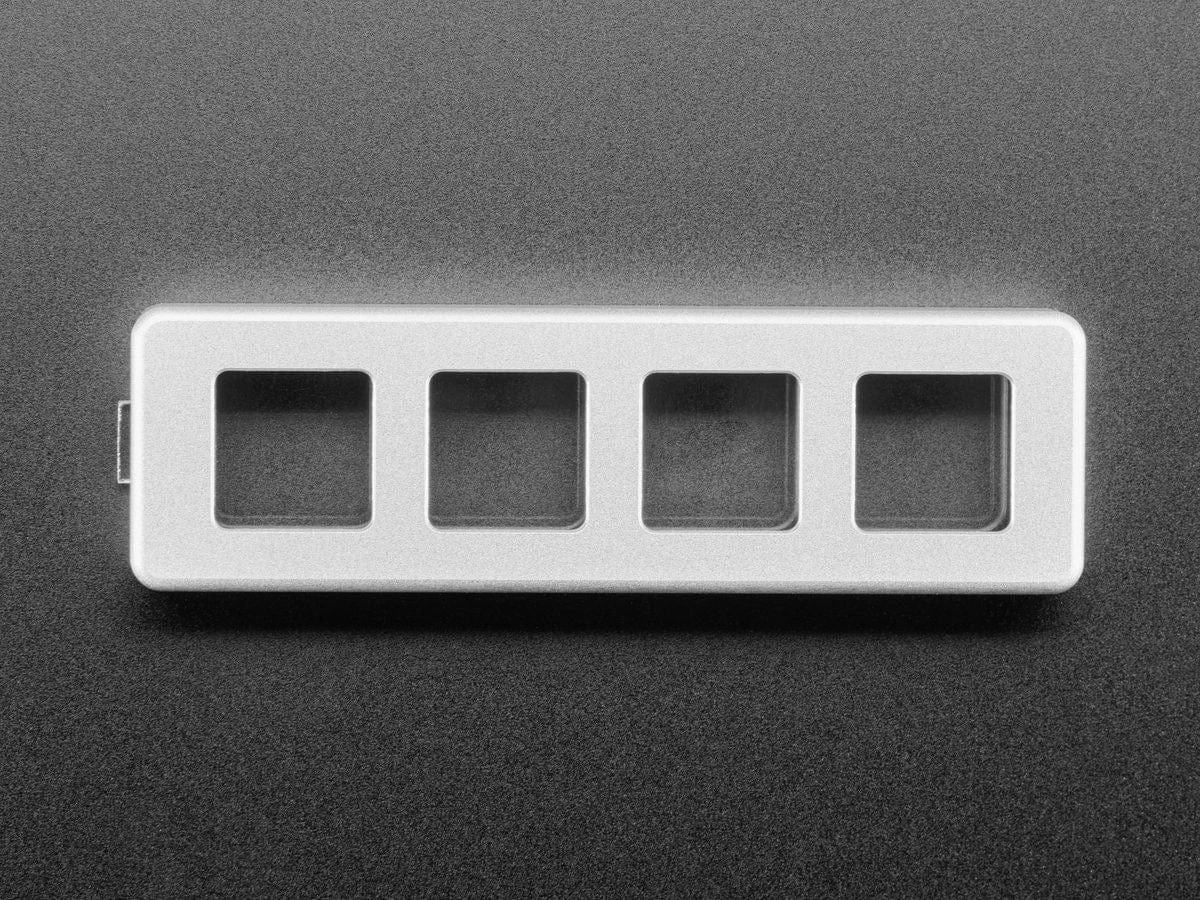 Four Key Silver Aluminum Keypad Shell Enclosure (MX Compatible Switches) - Image 4