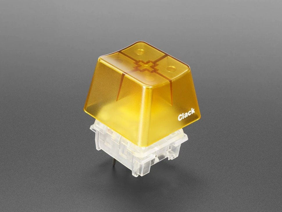Kailh Big Mechanical Key Switch - Linear Dark Yellow - 1 Piece - Image 2