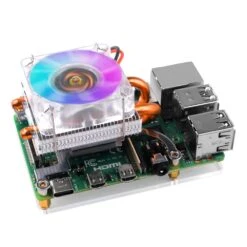 Low-Profile ICE Tower Raspberry Pi 4 Cooler