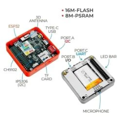M5Stack FIRE IoT Development Kit (PSRAM) V2.6 -3C Electronic Products m5stack fire iot development kit psram v2 6 m5stack k007 v26 31554744615107