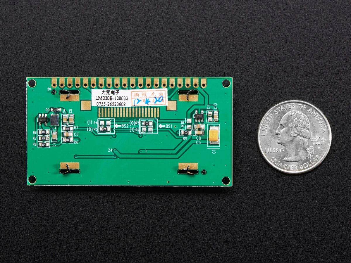 Monochrome 2.3" 128x32 OLED Graphic Display Module Kit 5 Monochrome 2.3" 128x32 OLED Graphic Display Module Kit - Image 3