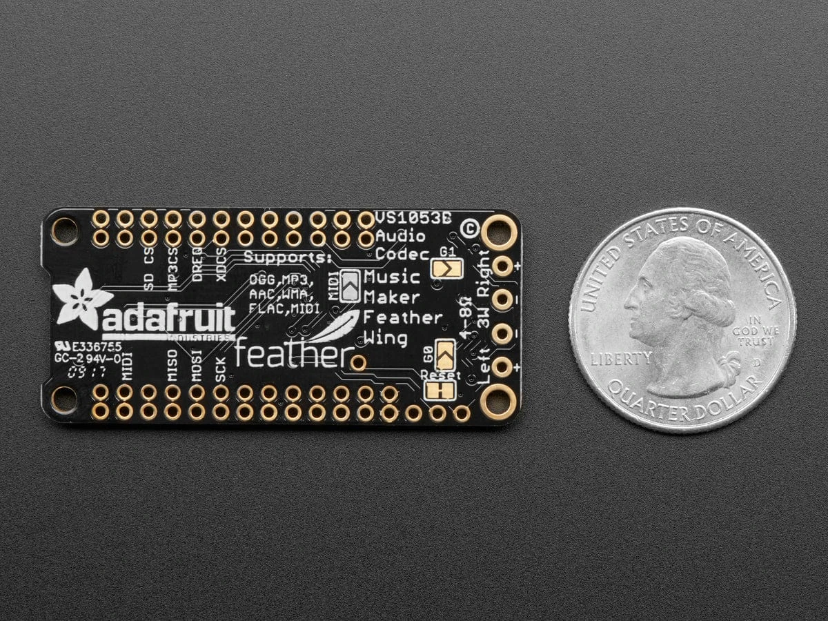 Music Maker FeatherWing With 3W Amp - MP3 OGG WAV MIDI Synth Player 7 Music Maker FeatherWing With 3W Amp - MP3 OGG WAV MIDI Synth Player - Image 5