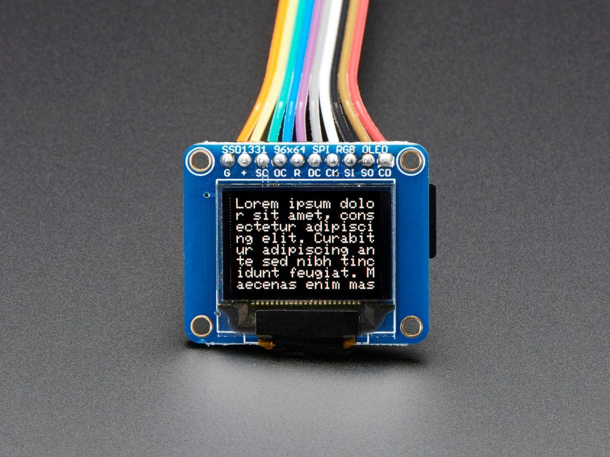 OLED Breakout Board - 16-bit Color 0.96" W/microSD Holder 7 OLED Breakout Board - 16-bit Color 0.96" W/microSD Holder - Image 5