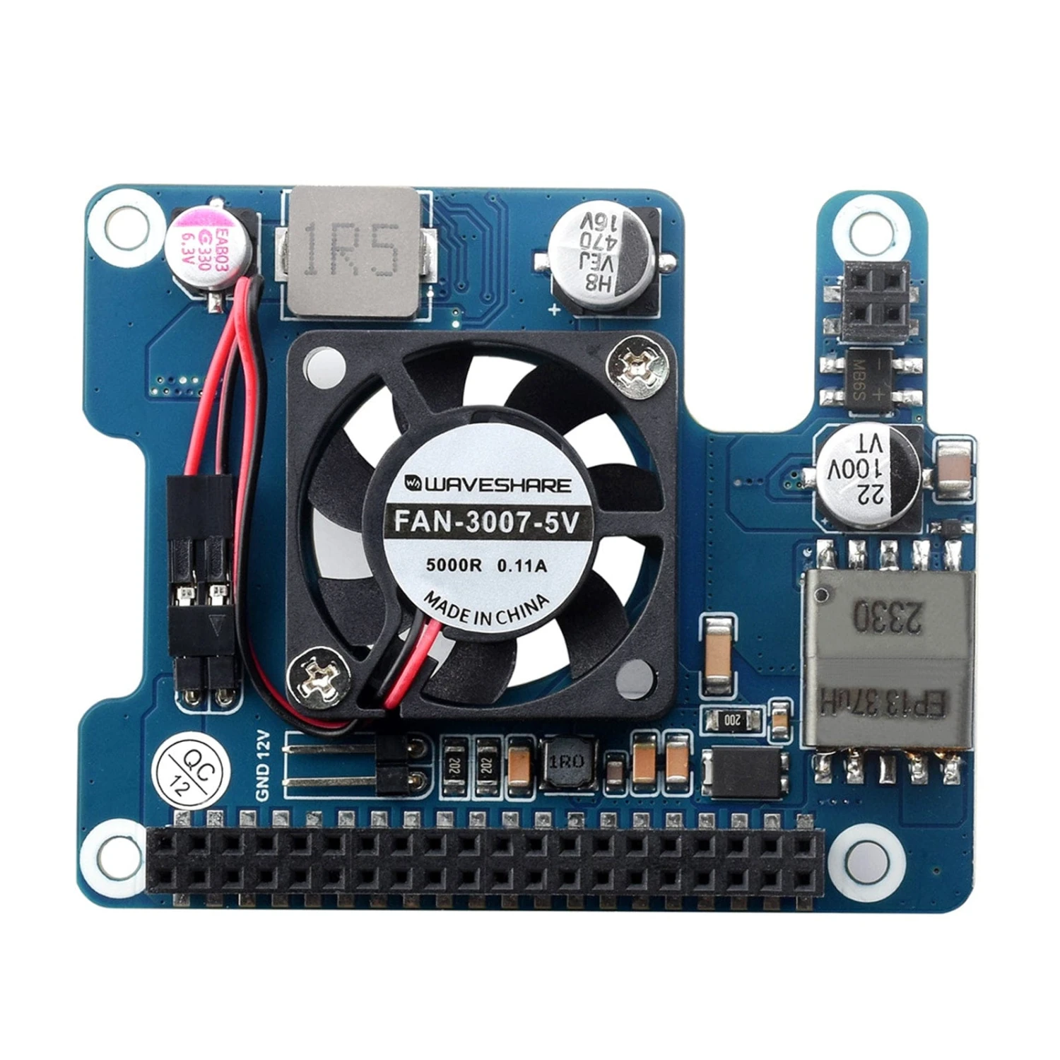 PoE HAT For Raspberry Pi 5 With Cooling Fan (5V And 12V Outputs) - Image 4