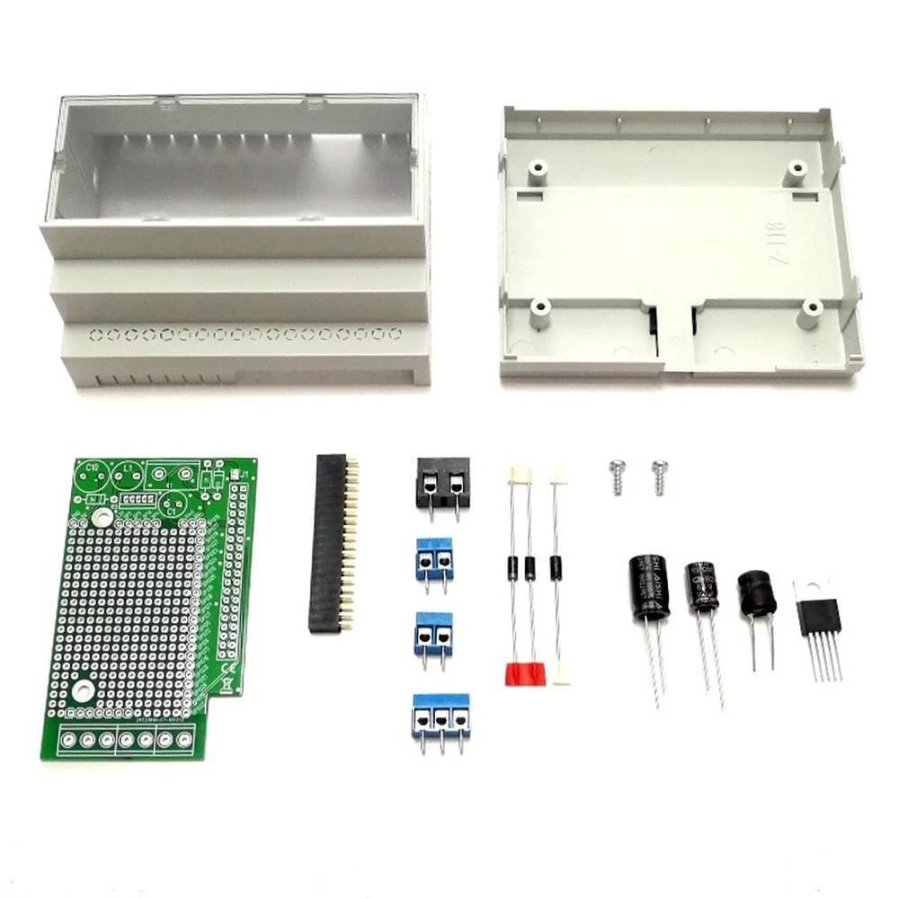 RasPiBox - Raspberry Pi 4 Prototyping DIN Rail Case (inc. 5V Regulator) - Image 3