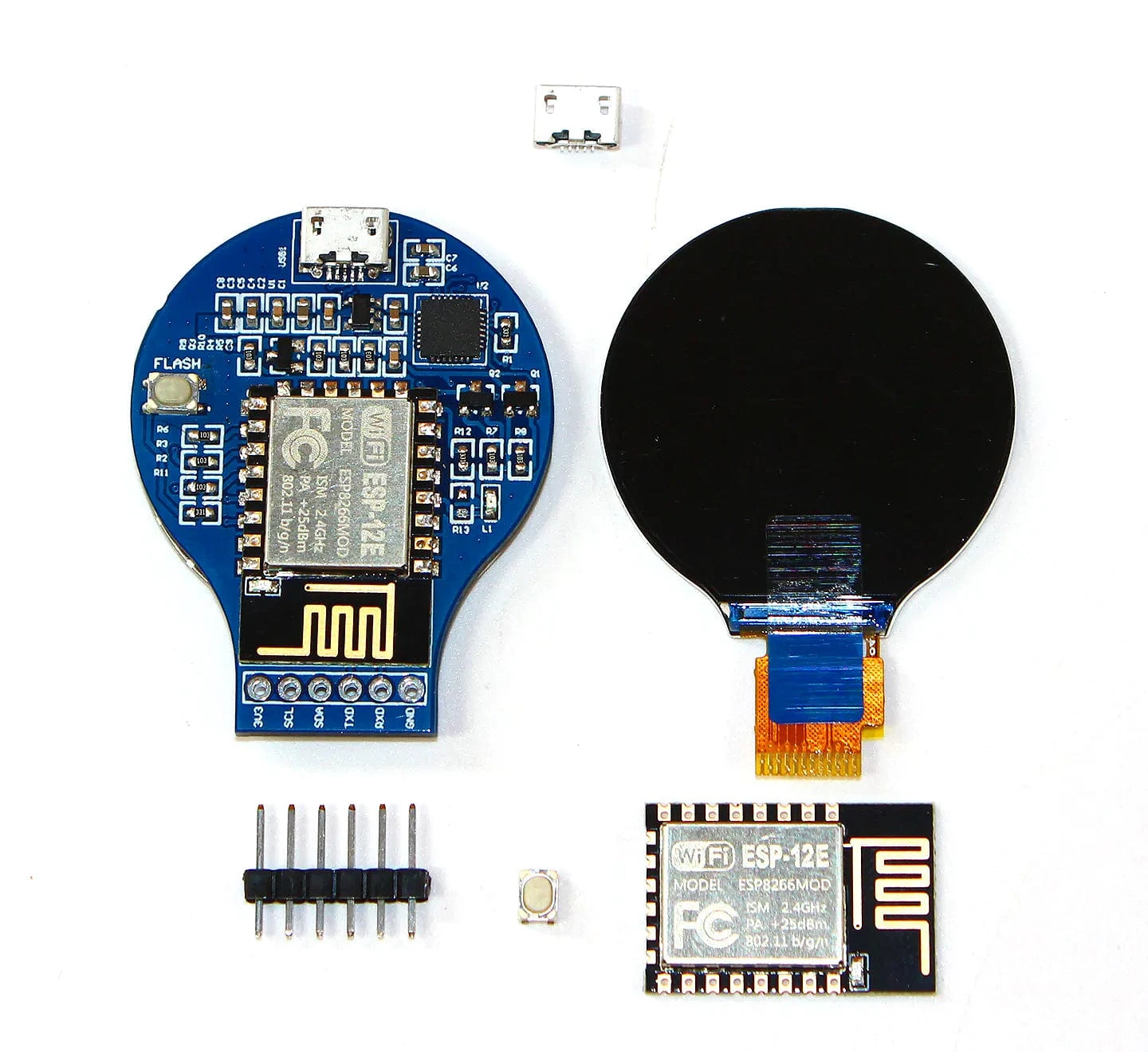 RoundyFi - ESP8266 Round LCD Board - Image 2