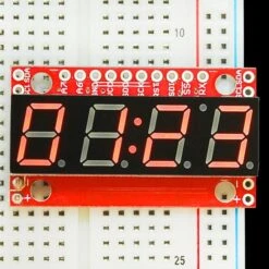 SparkFun 7-Segment Serial Display - Red -3C Electronic Products sparkfun 7 segment serial display red sparkfun com 11441 40963519021251
