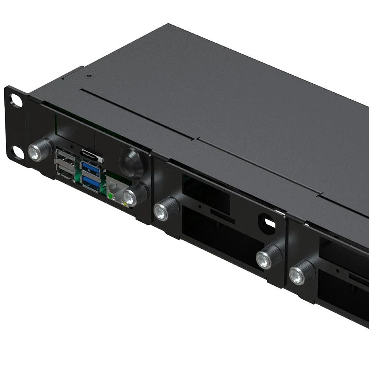 Uctronics Complete Rackmount Enclosure V2 With PoE (19" 1U) - Image 2