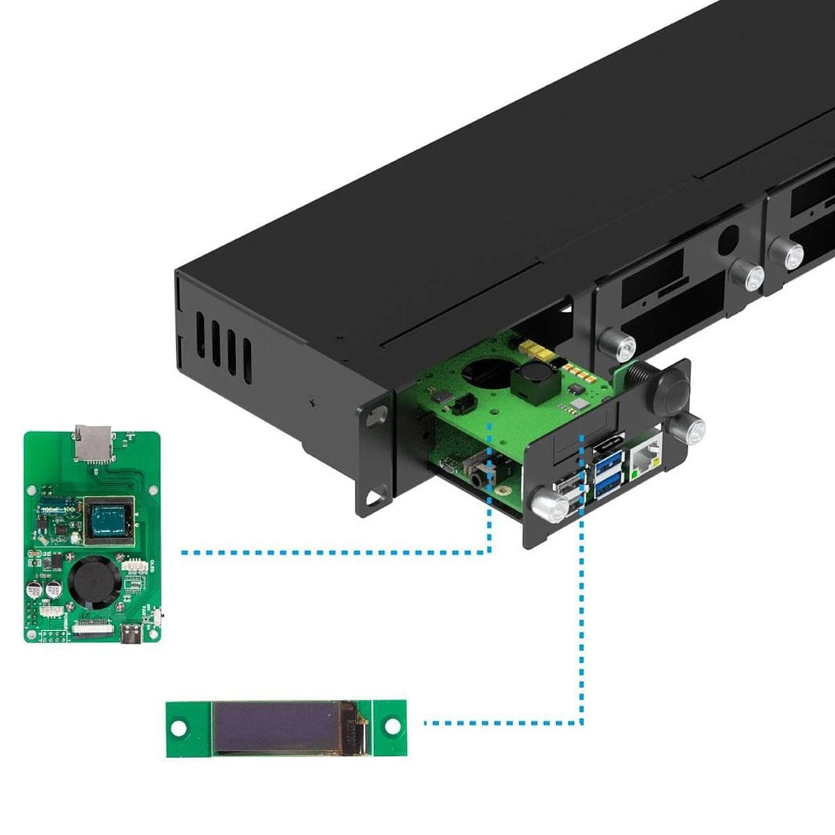 Uctronics Complete Rackmount Enclosure V2 With PoE (19" 1U) - Image 4