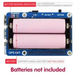 Uninterruptible Power Supply UPS HAT (A) For Raspberry Pi -3C Electronic Products uninterruptible power supply ups hat a for raspberry pi waveshare wav 18306 36800549355715