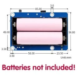 Uninterruptible Power Supply UPS HAT (B) For Raspberry Pi -3C Electronic Products uninterruptible power supply ups hat b for raspberry pi waveshare wav 20568 32025335070915