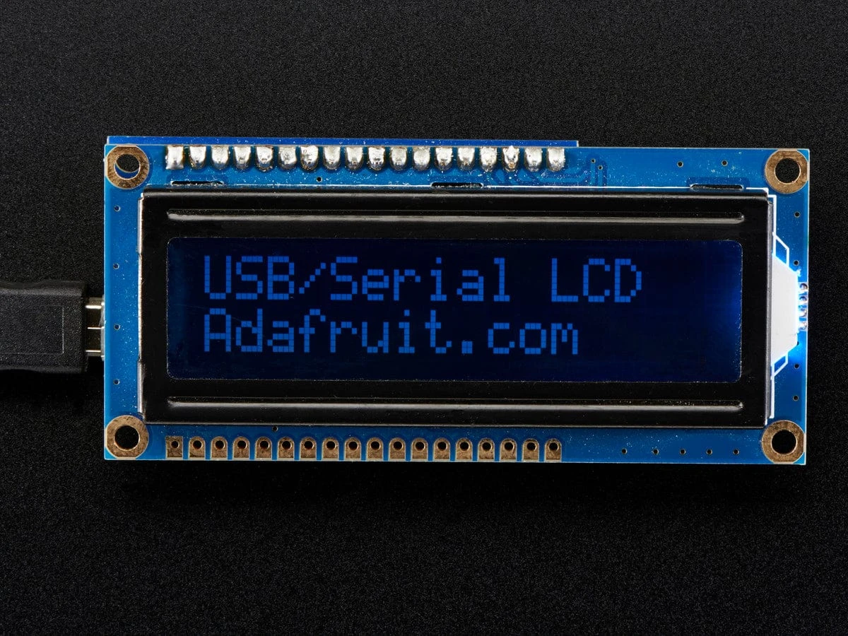 USB + Serial Backpack Kit With 16x2RGB Backlight Negative LCD (RGB On Black) - Image 3