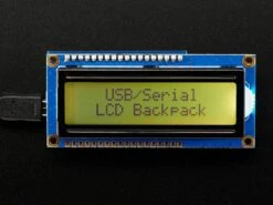 USB + Serial Backpack Kit With 16x2RGB Backlight Positive LCD (Black On RGB) -3C Electronic Products usb serial backpack kit with 16x2 rgb backlight positive lcd black on rgb adafruit ada782 28610535948483