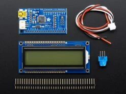 USB + Serial Backpack Kit With 16x2RGB Backlight Positive LCD (Black On RGB) -3C Electronic Products usb serial backpack kit with 16x2 rgb backlight positive lcd black on rgb adafruit ada782 28610535981251